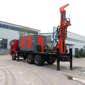 Customized Mining Drilling Rig Equipment 180-1000 Meters Depth Water Well Borehole Mounted Truck Pump Engine Motor Core