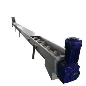 Customized Stainless Steel Horizontal Inclined Screw Auger Sludge Cake Shaftless Conveyor