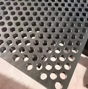 Customized Stainless Steel Round Hole Punching Screen Mesh Metal Filter Net for Mineral Screening