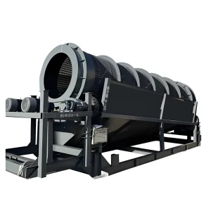 Customized Steel Mobile Roller Screen Shaftless Vibrating Clay Sieve Trommel Sand Separator Mining Ore Motor