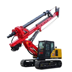 DR 80 Solar Piling Machine Machinery Gear As Core Component High Performance Drilling Rigs