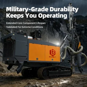 DTH 21m Integrated Blast Borehole Drill Rig for Gold Mine Quarry Diesel Engine