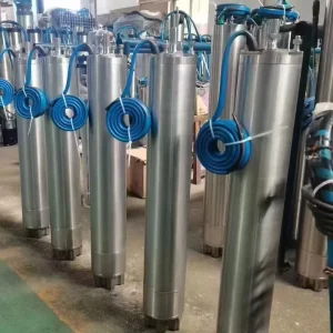 Deep Well Stainless Steel Pump with Cable and Discharge Head