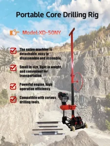 Diesel Drilling Rig Lightweight Machine SPT Soil Testing Rock Sampling Geotechnical Exploration Equipment