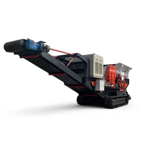 Diesel/Electric Engine Tracked Mobile Impact Crusher Station with AC Motor & Gear 30-500t/h Capacity for Stone Mining