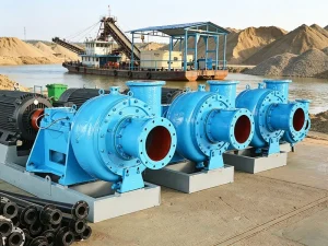 Diesel Engine Driven PNS Sand Pump at Lake Dam Dyke