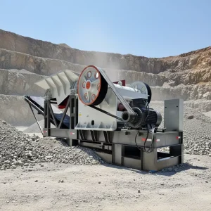 Diesel Engine Stone Jaw Crusher with Conveyor and Feeder for Mobile Jaw Crusher