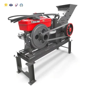 Diesel Hammer Crusher Gold Mining Hammer Mill Crusher Machine Mobile Portable