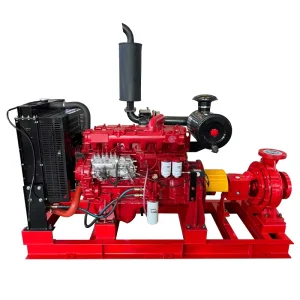 Diesel Horizontal Single Stage High Pressure Fire Pump Set for Automotive Industry Fire Fighting