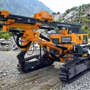 Diesel Powered Crawler DTH Rotary Drilling Rig Gearbox Pump Portable for Open Pit Mine Blasting Photovoltaic Pile