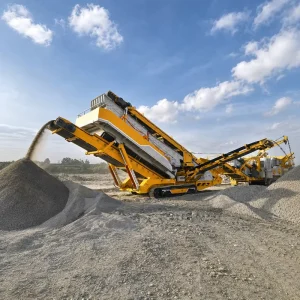 Diesel Powered Crawler Screener for Remote Mining Site Iron Manganese Chrome Ore Sieving