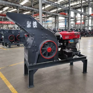 Diesel Stone Crusher Hammer Mill Gold Mining Sand Making Machine