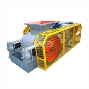 Direct Factory Double Roller Crusher 50-90t/h Capacity Stone Ore Cement Industries High Motor Bearing Gear