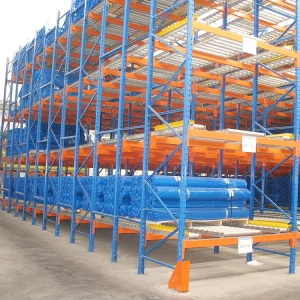 Divider Equipped Gravity Flow Rack Warehouse Classified Goods Storage Management