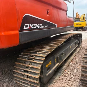 Doosan DX340LC 9C Korean Original Second Hand Used Excavator for Foundation Site Leveling Jobs with Hydraulic System