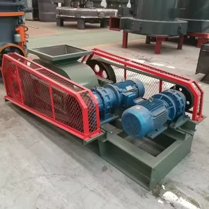 Double Roll Crusher 50 90 TPH with AC Motor and Bearing for Mining Quarry Stone Crushing