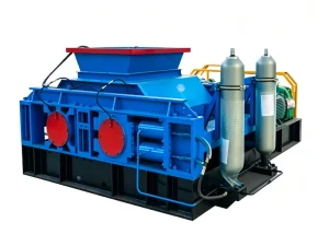 Double Roller Crusher 2x22000t h Capacity Low Noise Hydraulic Components for Gold Ore Limestone Crushing Low Maintenance Cost