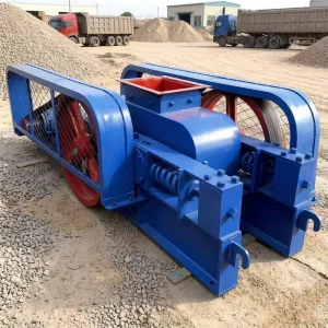 Double Roller Crusher Gold Ore Copper Ore Crushing Plant AC Motor High Capacity Easy Maintenance
