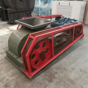 Double-Roller Crusher High Productivity 50-90t/h Capacity AC Motor Stone Construction Mining Application Gear Bearing