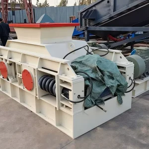 Double Roller Crusher Machine with AC Motor and PLC Control 10 85T H Capacity for Rock Stone Gravel Crushed and Sand Making