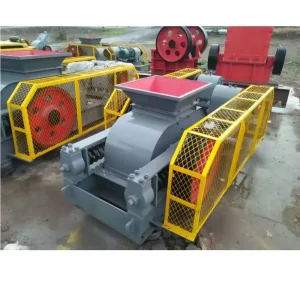 Double Roller Crusher Sand Making Machine AC Motor Gear Bearing for Pebble Limestone Granite Fine Sand Production 50 90t h
