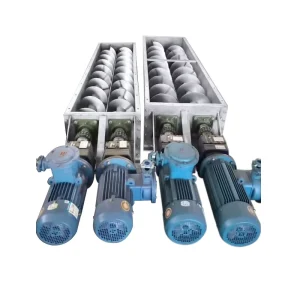 Double Shaft Spiral Conveyor Symmetric Layout Fully Sealed Tank Dust Proof for Chemical Granule Viscous Paste Feeding Machinery