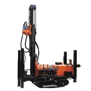 Drilling Depth 180 To 800 Meter Crawler Pneumatic Rotary Water Well Drilling Rig Machine