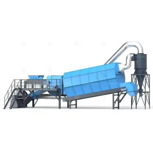 Drum Magnetic Cyclone Steel Air Separator with Motor for Solid Waste Sorting 120t d Capacity