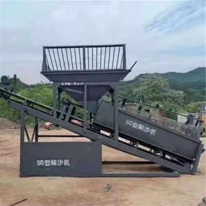 Drum Sand Screening Machine 50m3 Per Hour Capacity Sand Screen Machine 8mm Sieve Sand Screening Equipment