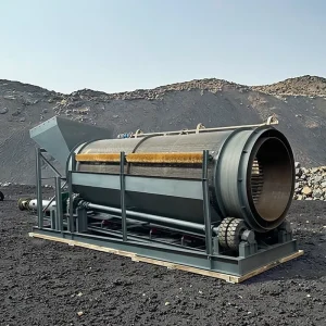 Drum Type Large Ore Screening Machine Bearing Electric Diesel Vibrating High Efficiency Carbon Steel Integrated Screening