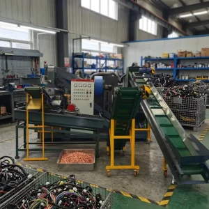Dry Type Automatic Car Wire Harness Granulator High Purity Copper Eco Friendly Shredder Machine for Auto Parts Recycling Plant