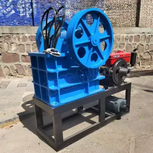 Dual Fuel Ore Jaw Crusher for Stone Construction Waste Rock Breaker High Hardness Material Pulverizer 1 Year Warranty
