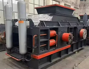 Dual Roll Hydraulic Industrial Construction Stone Crusher Production Line AC Motor PLC Bearing Gear High Efficiency 50-90t/h