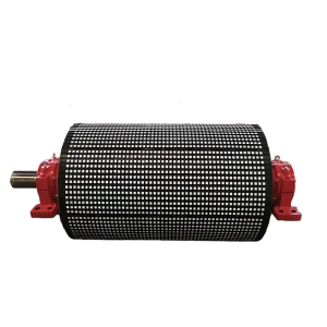 Durability Robust Double Sealed Bearing ISO Wear Resistant Ceramic Rubber Drum Drive Pulley Belt Conveyor System for Coal Mines