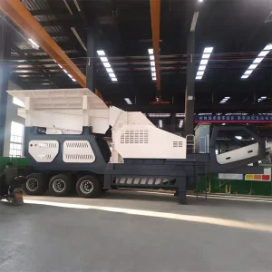 Durable Crawler Box Crushing Machine Hydraulic Lifting Design Mobile Crushing Equipment For Quarry Construction