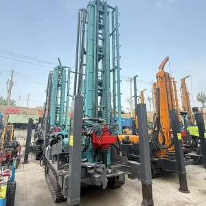 Durable Crawler Mounted Water Well Drill Rig Diesel Engine Equipped Pump Motor 400m Depth Well Drilling Machinery