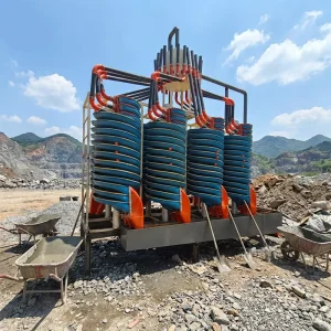 Durable PLC Controlled Spiral Concentrator for Mineral Gravity Separation with High Rigidity and Patented Design