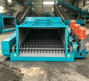 Dust-Proof Steel Roller Vibrating Screen for Coal Ore Handling Plants with Environmental Protection 15000KG 1-Year Warranty