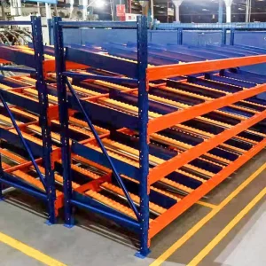 Easy Assemble Steel Carton Flow Racking Shelving with Corrosion Protection Sliding Box Storage for Inventory Management
