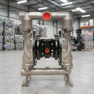 Easy Maintenance Chemical Grade 1-1/2″ Stainless Steel Pneumatic Diaphragm Pump PTFE Diaphragm for Printing Ink Dye Waste Water