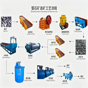 Economical Complete Rock Fluorite Ore Processing Plant