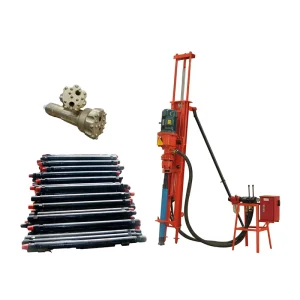 Electric DTH Drilling Rig with Engine and Motor for Mining Blasting Holes 40-150mm Diameter Max.40m Depth