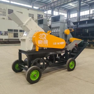 Electric Mobile Stone Hammer Crusher with Motor Portable Rock Crushing Machine for Africa Gold Mining Quarry Production