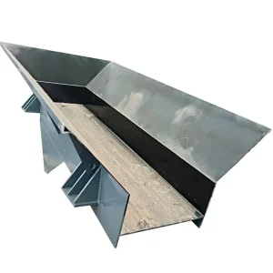 Electric Motor Mining Stone Vibrating Feeder Gold Mining Hopper Vibrations Feeder Machine 80 100t h Capacity