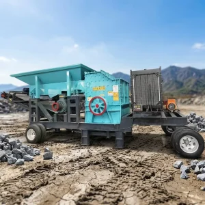Electric Tire Mobile Box Crusher Construction Waste Recycling Crushing Machine Low Maintenance Quick Setup High Efficiency