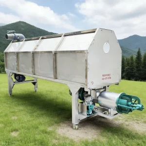 Energy Saving Animal Dung Solid Liquid Separator High Productivity Dewatering Machine Farm Waste Equipment