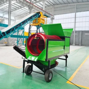 Energy Saving CE Certification Portable Mobile Sand Gravel Screening Earth Sieve Machine