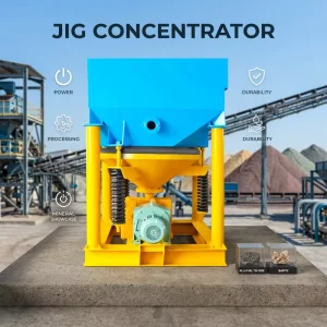 Energy Saving Jig Concentrator with Gear Motor Engine 5.5kW Power for Gold Wolframite Cassiterite Stibium Mineral Concentration