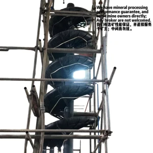 Energy Saving Spiral Chute Gravity Self Flow Separation Zero Power Consumption Save Cost