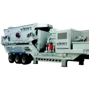 Energy Saving Wheel Mounted Mobile Cone Crushing and Screening Station for Quarries 250 Tons hour